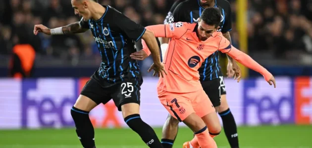 تعادل مثير بين برشلونة وكلوب بروج في دوري أبطال أوروبا